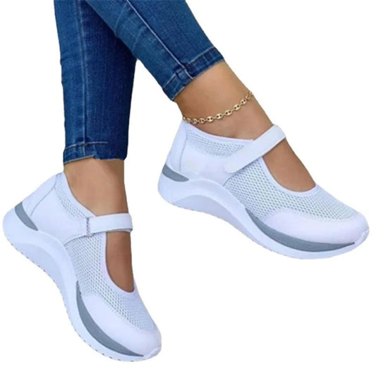 Sneakers Women, Explore Comfort: Women's Mesh Sneakers with Hollow Out Design